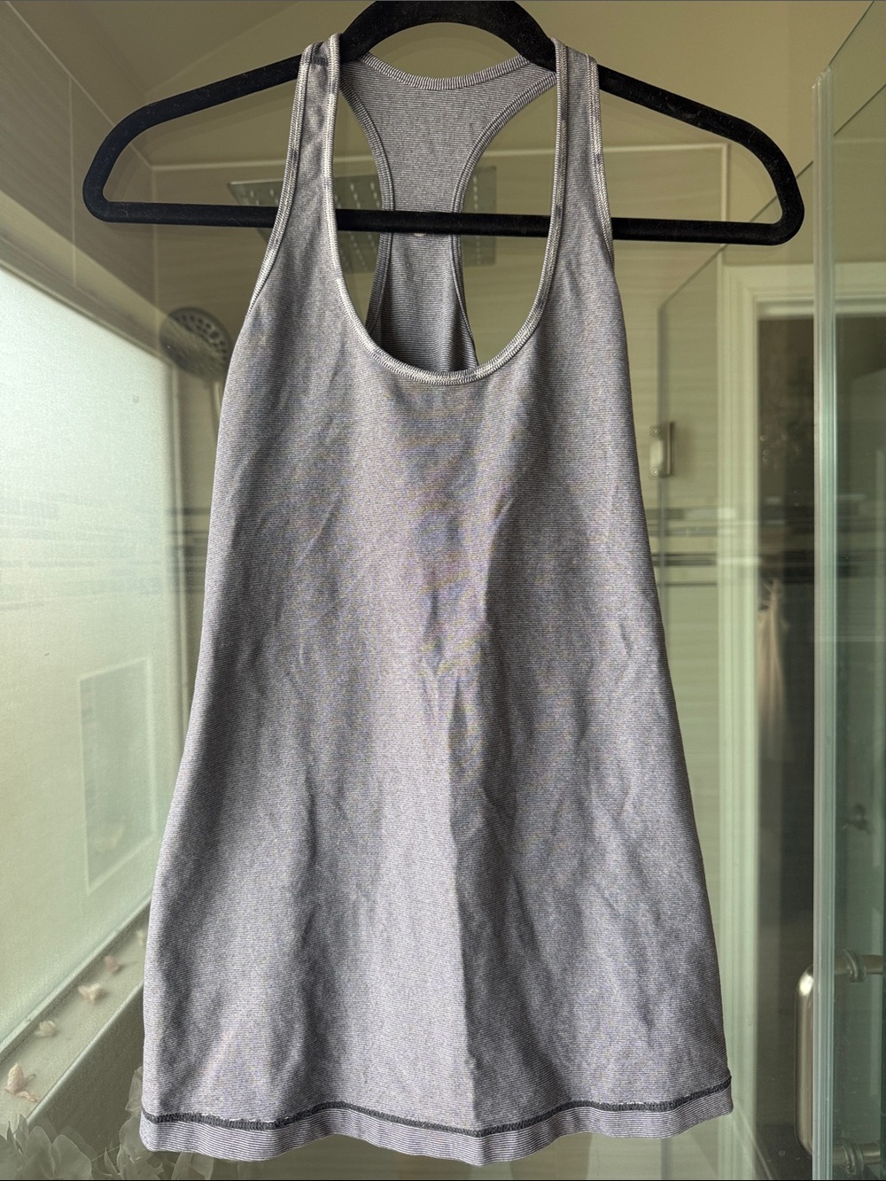 lululemon contrasting stripe cool racerback.